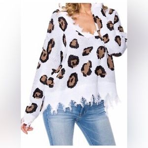 Cute animal print sweater